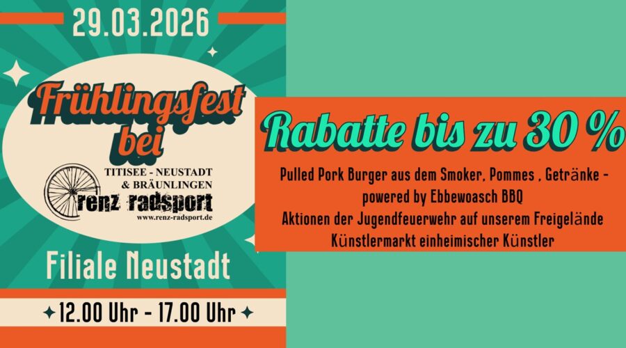 Verkaufsoffener Sonntag 2026 bei Renz Radsport Vorlage für Homepage